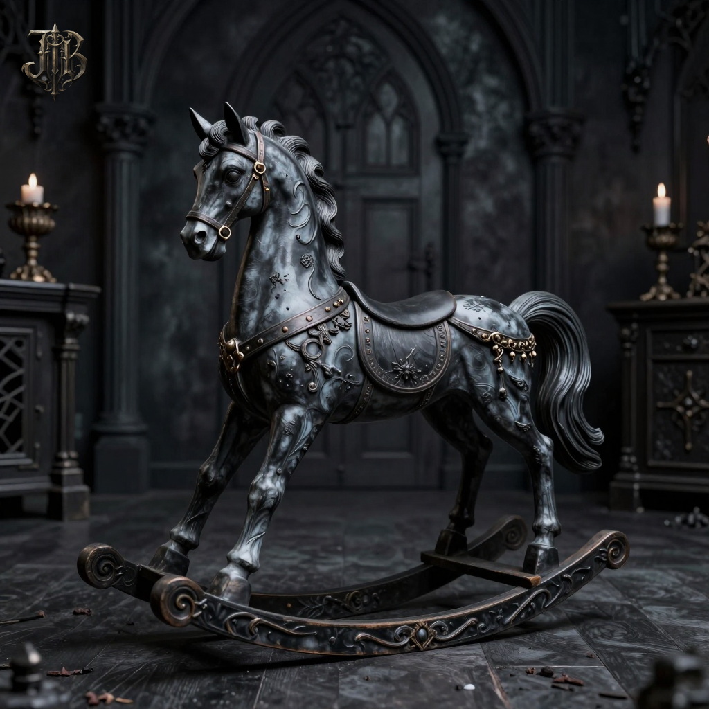 Gothic Schaukelpferd